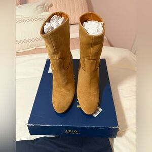 Polo by Ralph Lauren Camel Heeled Boots